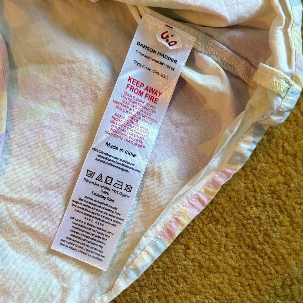 Damson Madder Shell Blouse in Floral Pastel Size 16 - Picture 4 of 4